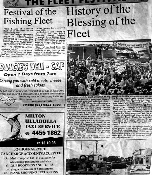 Blessing of the FLeet 1998 Newspaper Clip